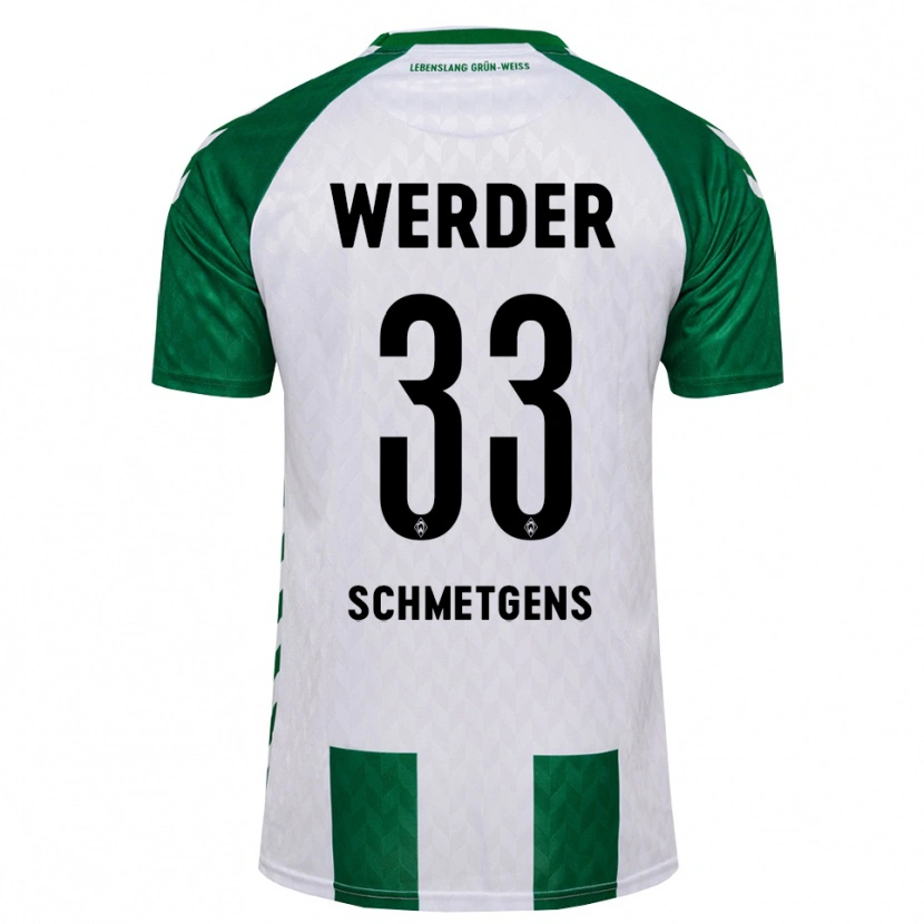 Danxen Heren Mick Schmetgens #33 Groen Wit Thuisshirt Thuistenue 2026/27 T-Shirt