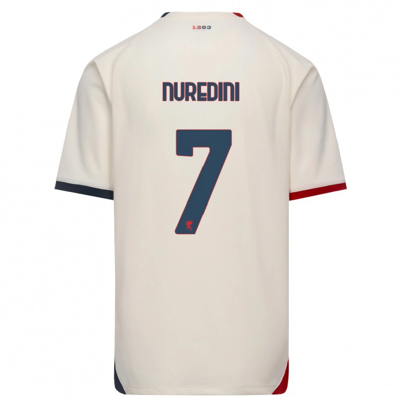 Danxen Heren Kejvin Nuredini #7 Off-White Rood Uitshirt Uittenue 2026/27 T-Shirt