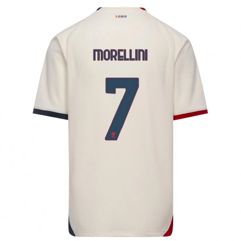 Danxen Heren Matteo Morellini #7 Off-White Rood Uitshirt Uittenue 2026/27 T-Shirt
