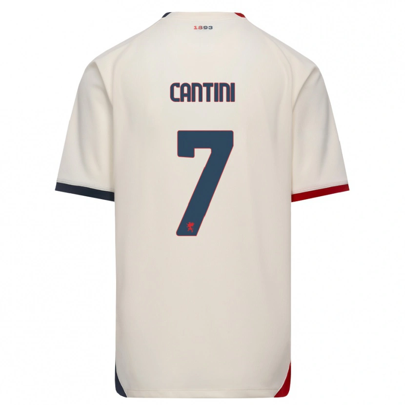 Danxen Heren Riccardo Cantini #7 Off-White Rood Uitshirt Uittenue 2026/27 T-Shirt