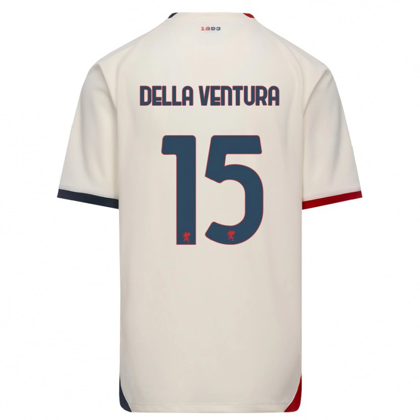 Danxen Heren Lorenzo Della Ventura #15 Off-White Rood Uitshirt Uittenue 2026/27 T-Shirt