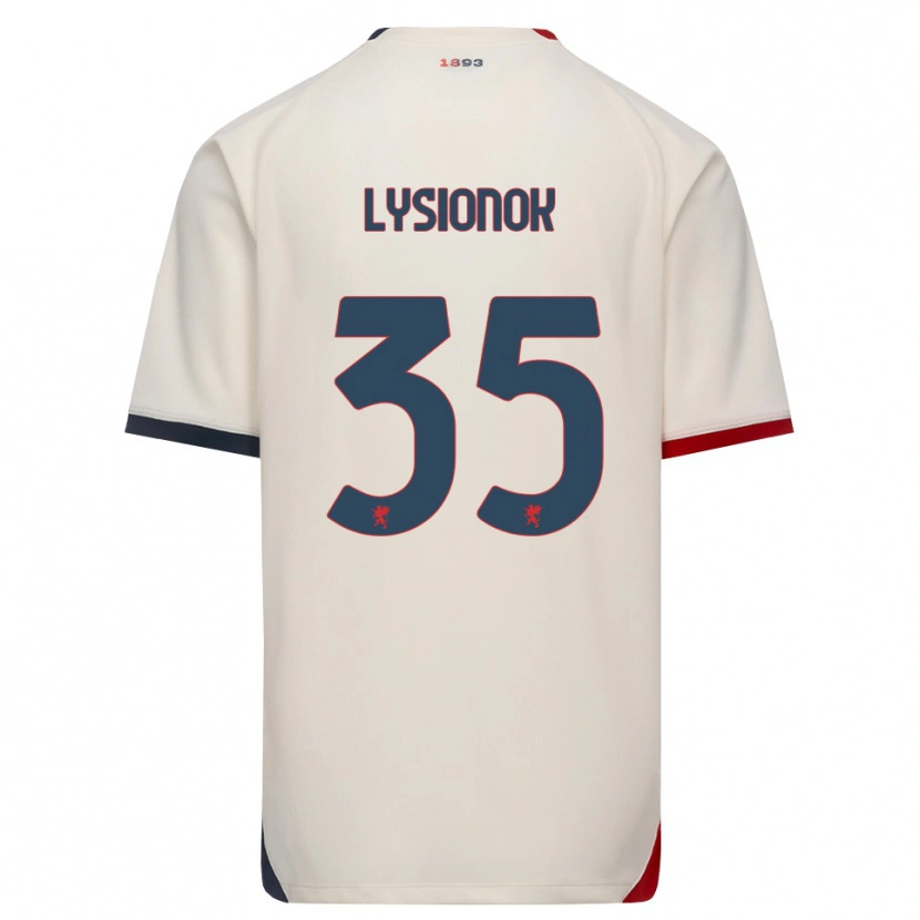 Danxen Heren Ernestas Lysionok #35 Off-White Rood Uitshirt Uittenue 2026/27 T-Shirt