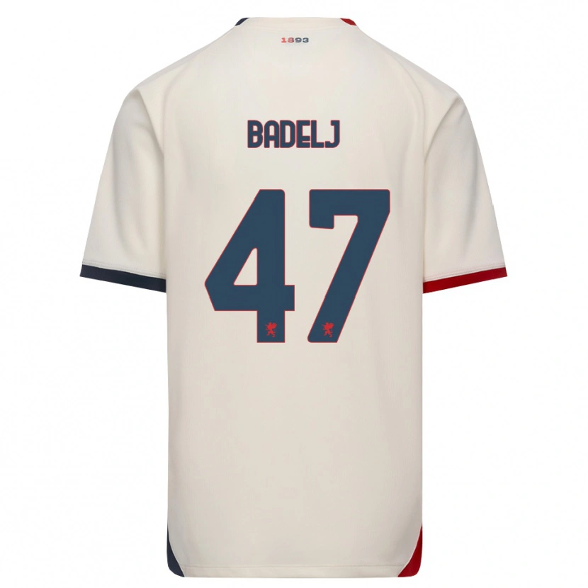 Danxen Heren Milan Badelj #47 Off-White Rood Uitshirt Uittenue 2026/27 T-Shirt