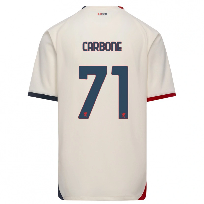 Danxen Heren Filippo Carbone #71 Off-White Rood Uitshirt Uittenue 2026/27 T-Shirt