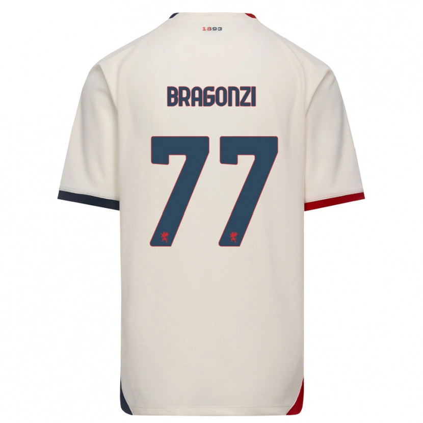 Danxen Heren Asia Bragonzi #77 Off-White Rood Uitshirt Uittenue 2026/27 T-Shirt