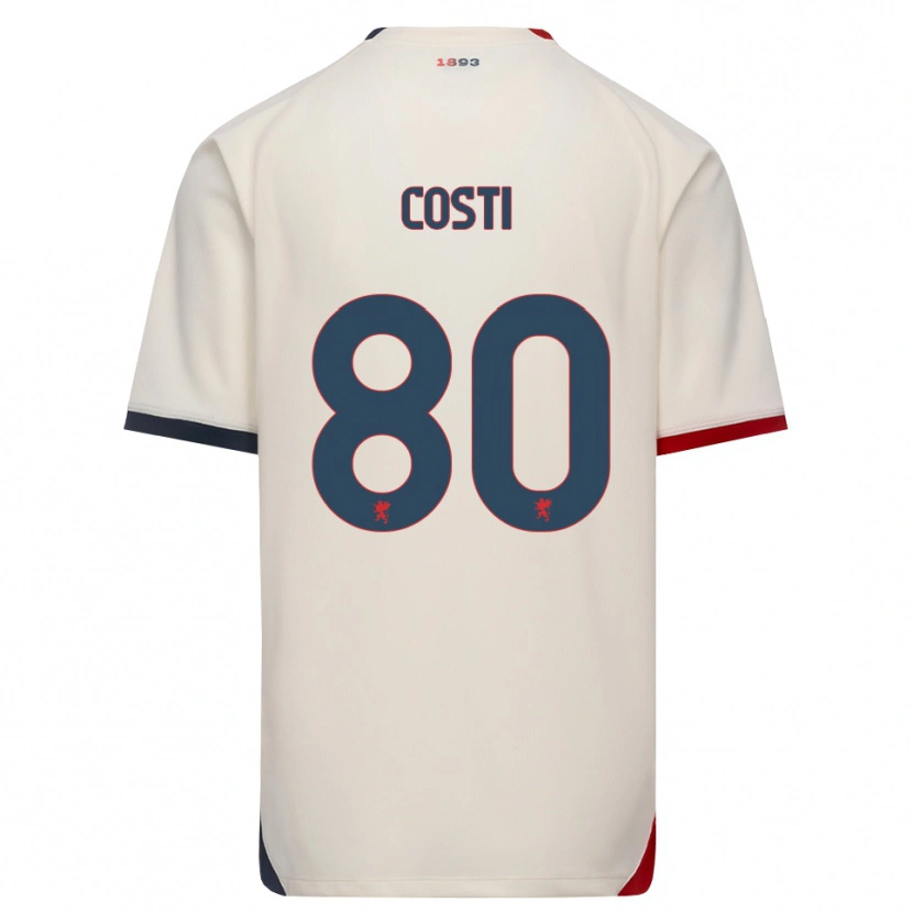 Danxen Heren Fabiana Costi #80 Off-White Rood Uitshirt Uittenue 2026/27 T-Shirt