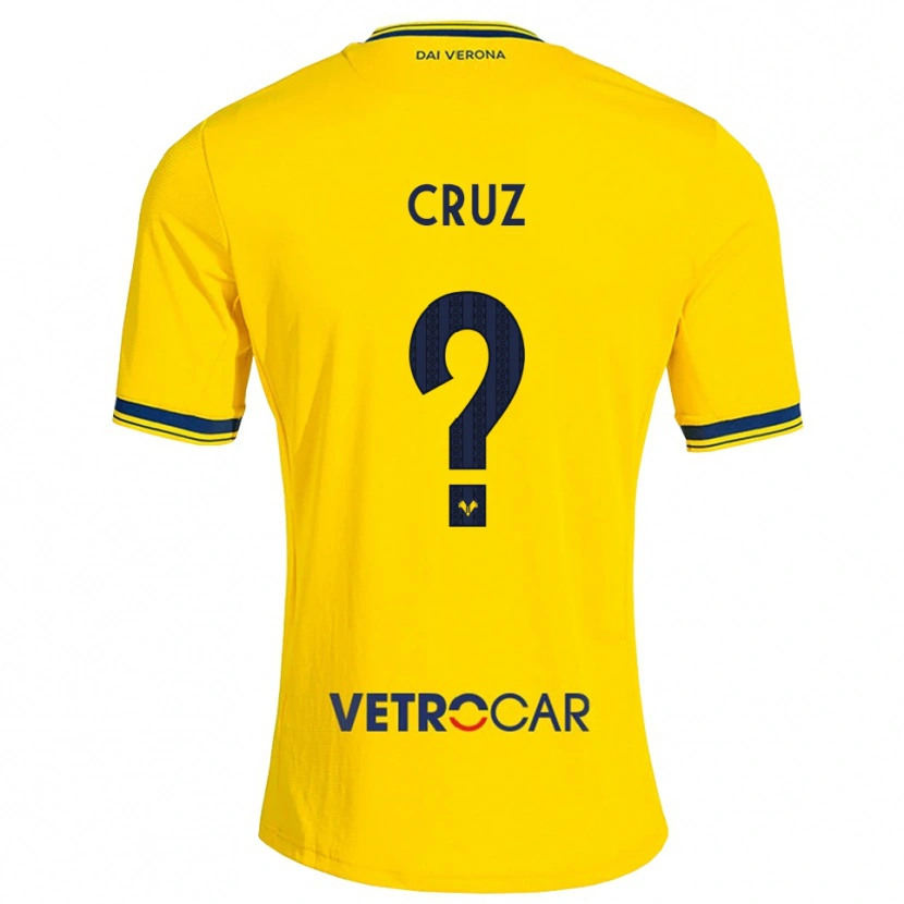 Danxen Heren Juan Manuel Cruz #0 Geel Rood Uitshirt Uittenue 2026/27 T-Shirt