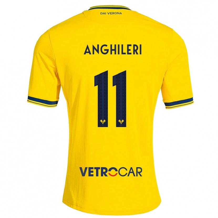 Danxen Heren Federica Anghileri #11 Geel Rood Uitshirt Uittenue 2026/27 T-Shirt
