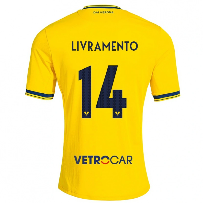 Danxen Heren Dailon Livramento #14 Geel Rood Uitshirt Uittenue 2026/27 T-Shirt