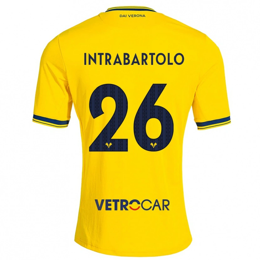 Danxen Heren Denis Intrabartolo #26 Geel Rood Uitshirt Uittenue 2026/27 T-Shirt