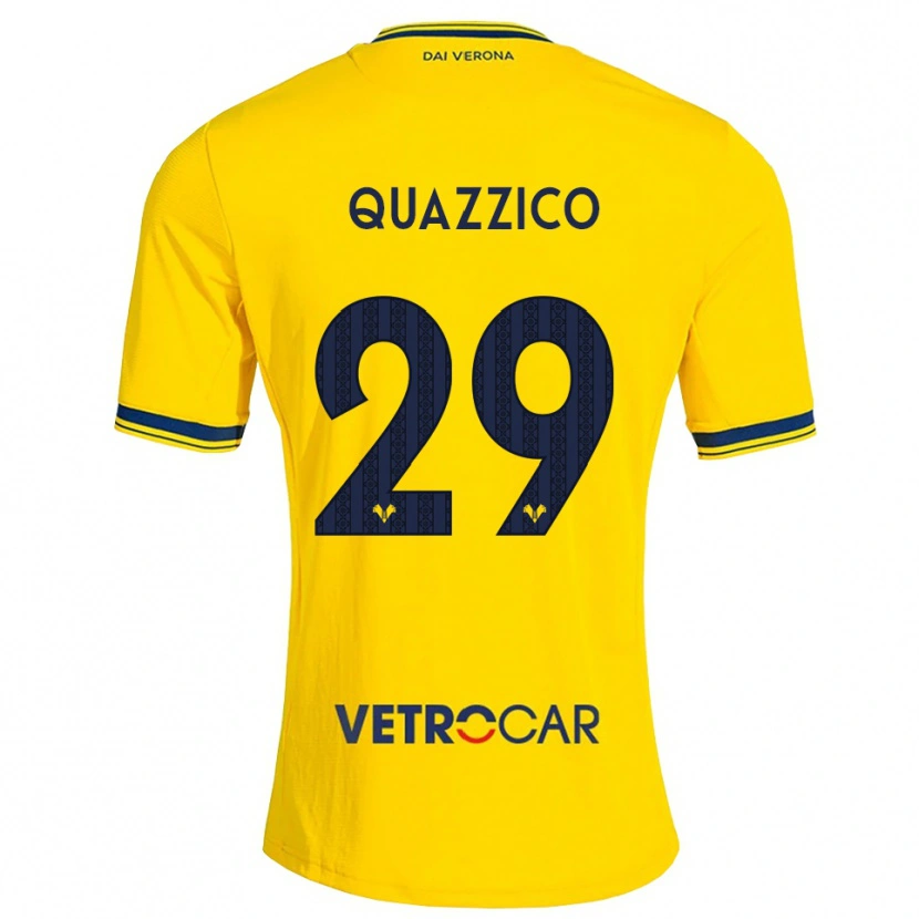 Danxen Heren Francesca Quazzico #29 Geel Rood Uitshirt Uittenue 2026/27 T-Shirt
