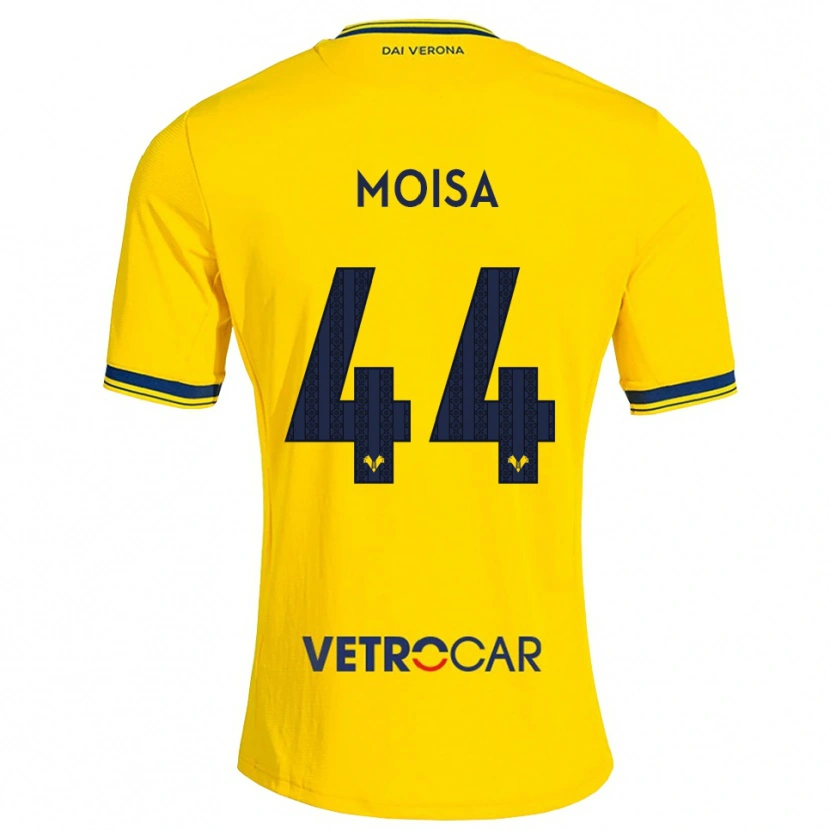 Danxen Heren Davide Moisa #44 Geel Rood Uitshirt Uittenue 2026/27 T-Shirt