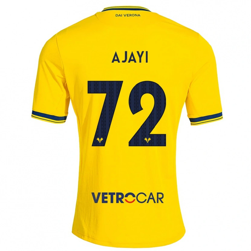 Danxen Heren Junior Ajayi #72 Geel Rood Uitshirt Uittenue 2026/27 T-Shirt