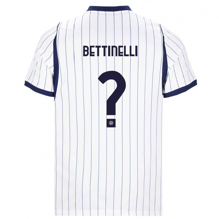 Danxen Heren Matias Bettinelli #0 Wit Marineblauw Uitshirt Uittenue 2026/27 T-Shirt