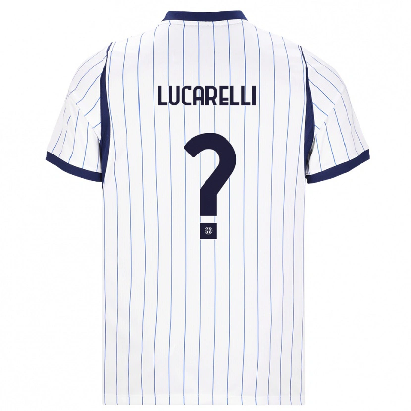 Danxen Heren Diego Lucarelli #0 Wit Marineblauw Uitshirt Uittenue 2026/27 T-Shirt