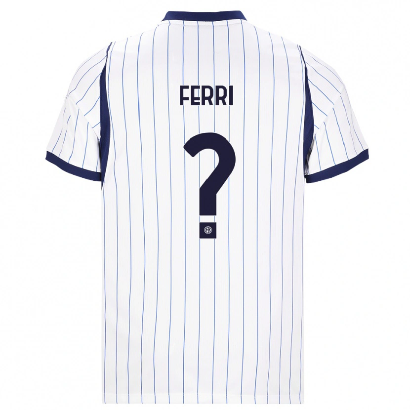 Danxen Heren Daniel Ferri #0 Wit Marineblauw Uitshirt Uittenue 2026/27 T-Shirt
