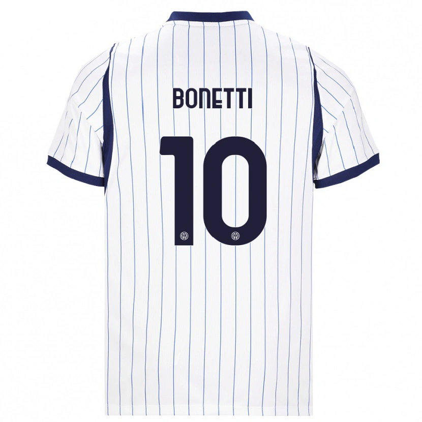 Danxen Heren Tatiana Bonetti #10 Wit Marineblauw Uitshirt Uittenue 2026/27 T-Shirt