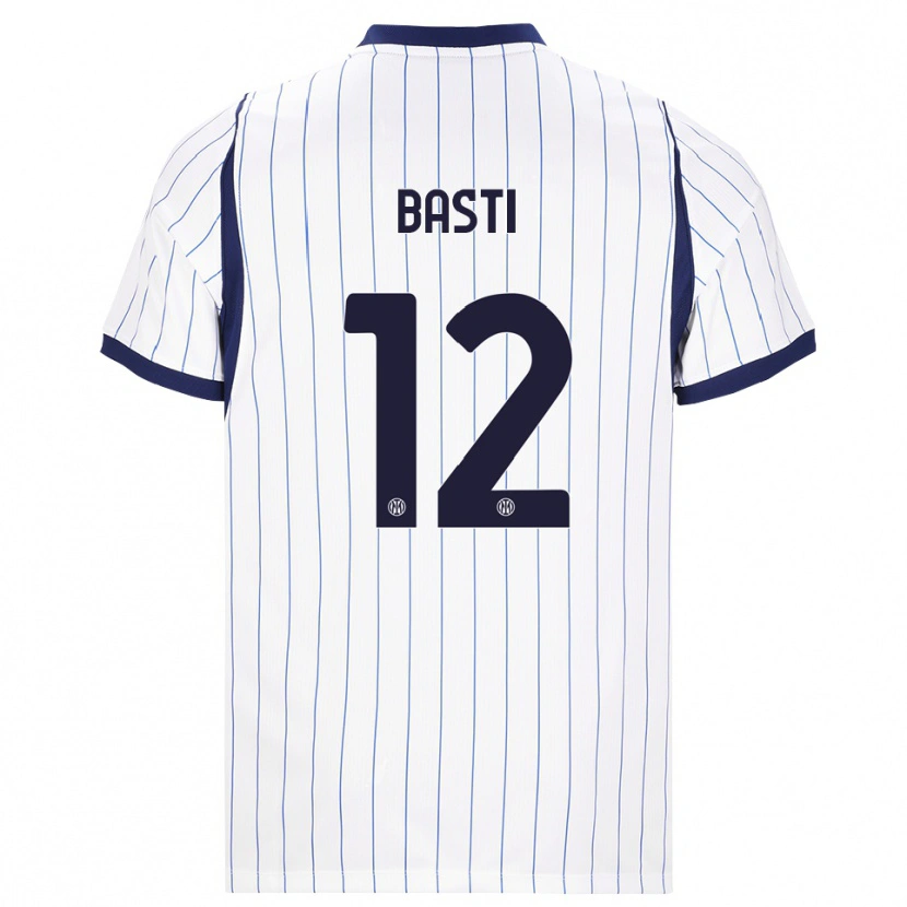 Danxen Heren Matteo Basti #12 Wit Marineblauw Uitshirt Uittenue 2026/27 T-Shirt