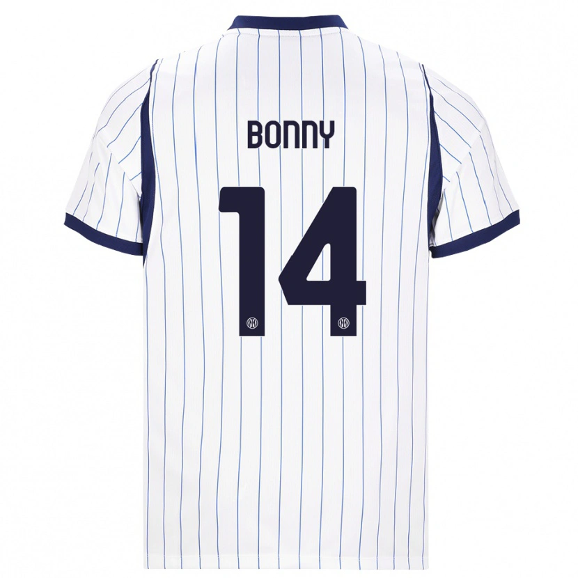 Danxen Heren Ange-Yoan Bonny #14 Wit Marineblauw Uitshirt Uittenue 2026/27 T-Shirt