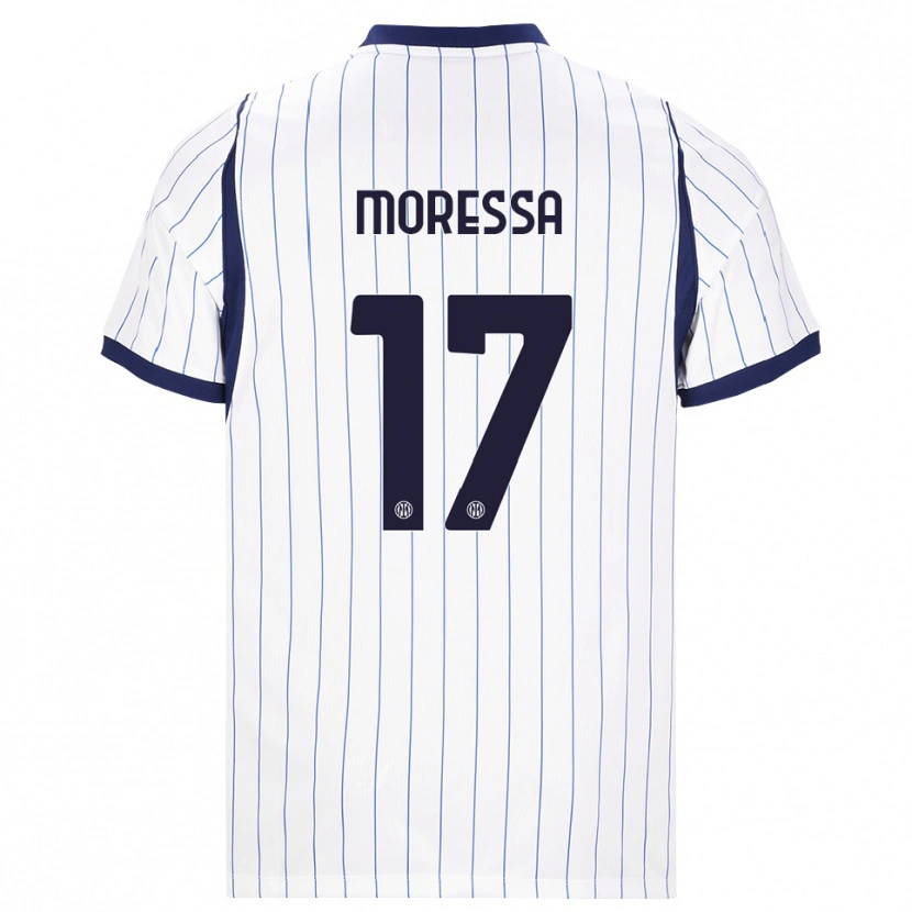 Danxen Heren Kevin Moressa #17 Wit Marineblauw Uitshirt Uittenue 2026/27 T-Shirt