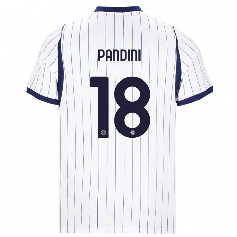 Danxen Heren Marta Pandini #18 Wit Marineblauw Uitshirt Uittenue 2026/27 T-Shirt