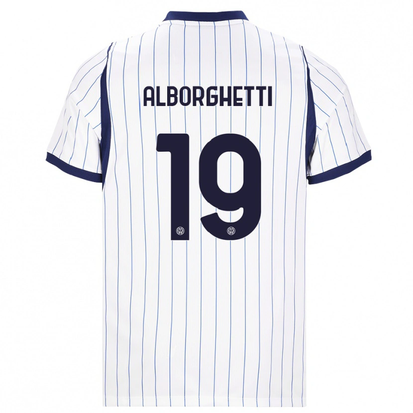 Danxen Heren Lisa Alborghetti #19 Wit Marineblauw Uitshirt Uittenue 2026/27 T-Shirt