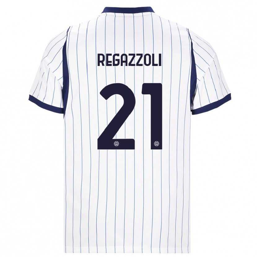 Danxen Heren Alice Regazzoli #21 Wit Marineblauw Uitshirt Uittenue 2026/27 T-Shirt