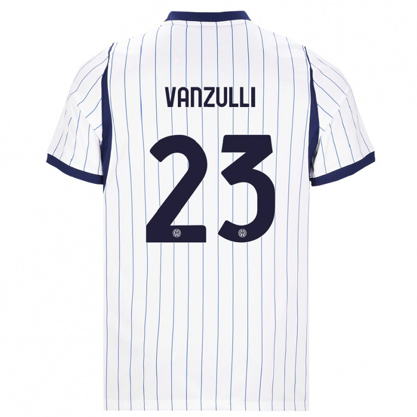 Danxen Heren Marco Vanzulli #23 Wit Marineblauw Uitshirt Uittenue 2026/27 T-Shirt