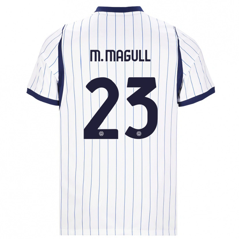 Danxen Heren Lina Maria Magull #23 Wit Marineblauw Uitshirt Uittenue 2026/27 T-Shirt