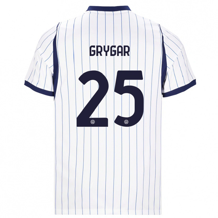 Danxen Heren Samuel Grygar #25 Wit Marineblauw Uitshirt Uittenue 2026/27 T-Shirt