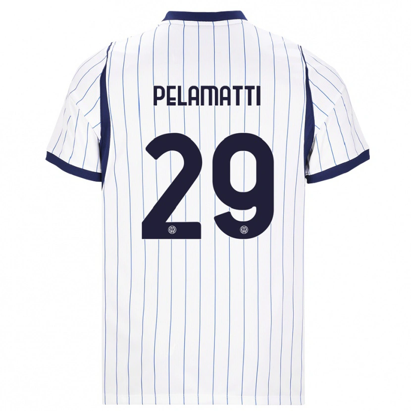 Danxen Heren Andrea Pelamatti #29 Wit Marineblauw Uitshirt Uittenue 2026/27 T-Shirt