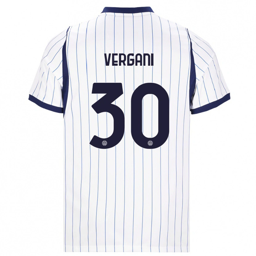 Danxen Heren Bianca Vergani #30 Wit Marineblauw Uitshirt Uittenue 2026/27 T-Shirt