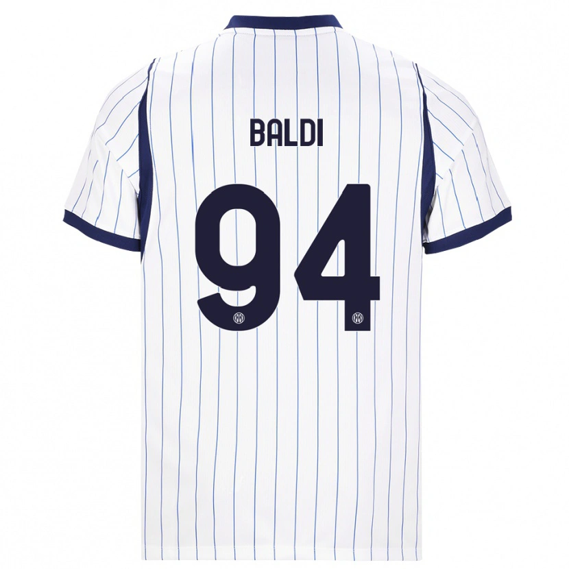 Danxen Heren Rachele Baldi #94 Wit Marineblauw Uitshirt Uittenue 2026/27 T-Shirt