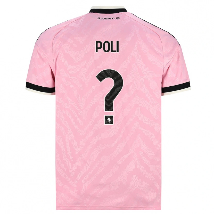Danxen Heren Fabrizio Poli #0 Roze Zwart Uitshirt Uittenue 2026/27 T-Shirt