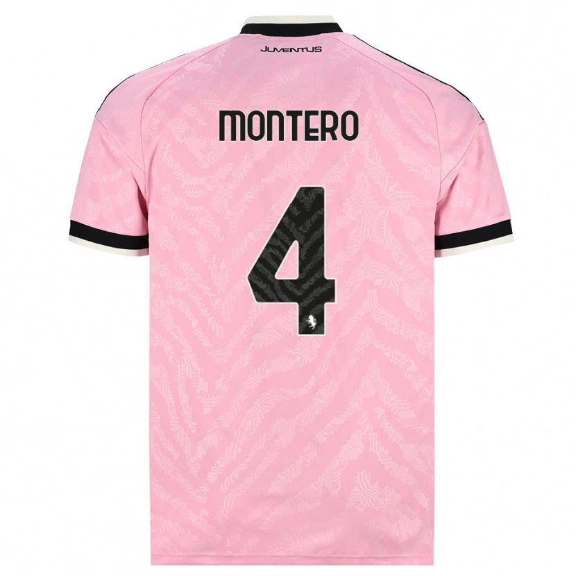 Danxen Heren Alfonso Montero #4 Roze Zwart Uitshirt Uittenue 2026/27 T-Shirt