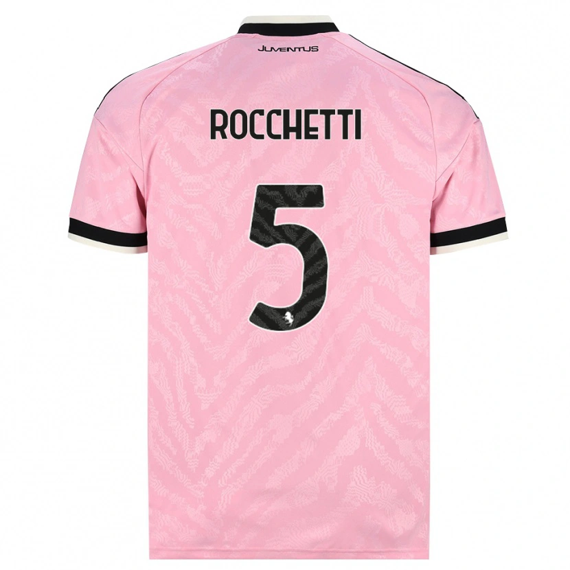 Danxen Heren Edoardo Rocchetti #5 Roze Zwart Uitshirt Uittenue 2026/27 T-Shirt