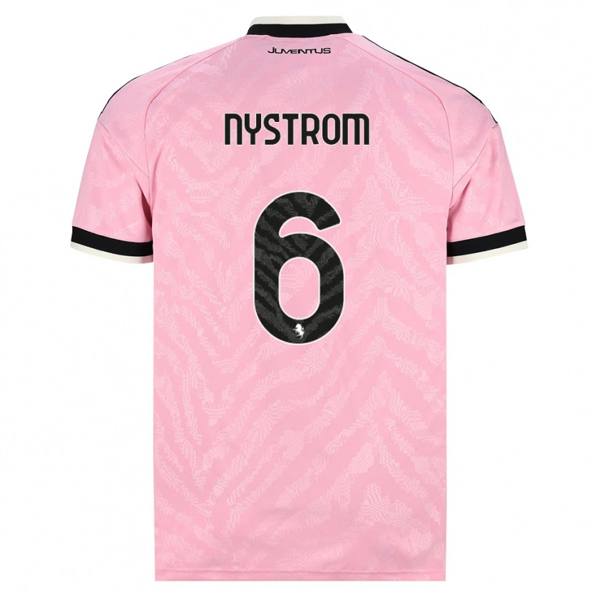 Danxen Heren Paulina Nyström #6 Roze Zwart Uitshirt Uittenue 2026/27 T-Shirt