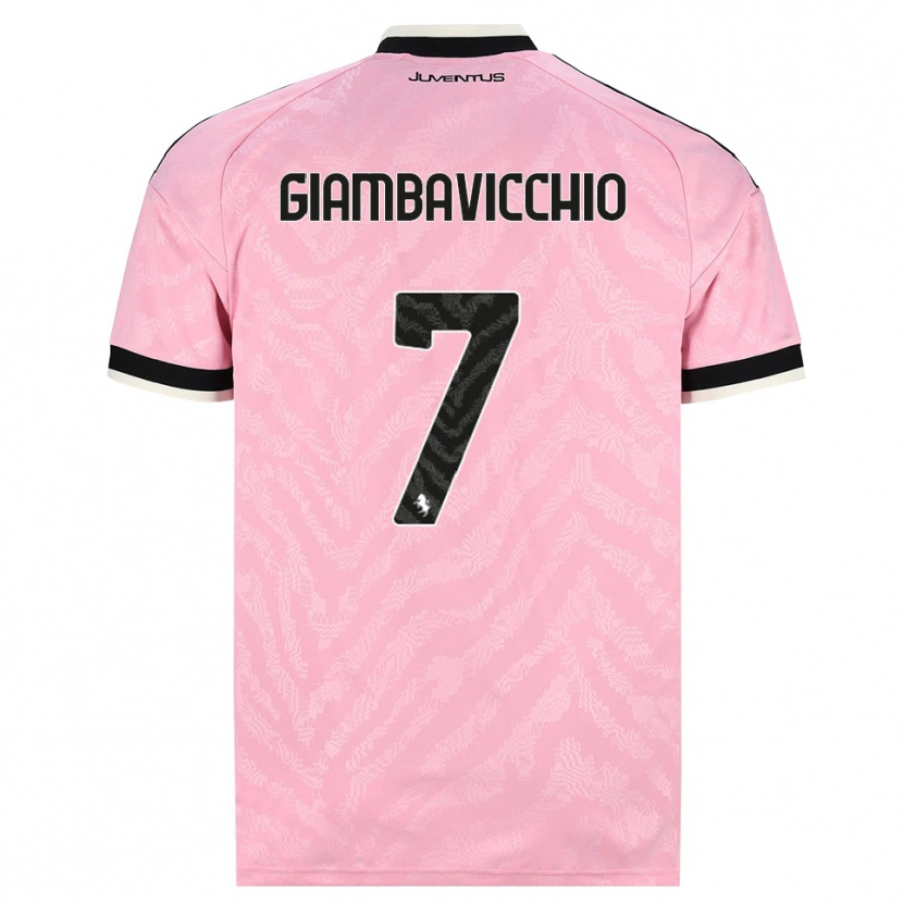 Danxen Heren Franco Giambavicchio #7 Roze Zwart Uitshirt Uittenue 2026/27 T-Shirt