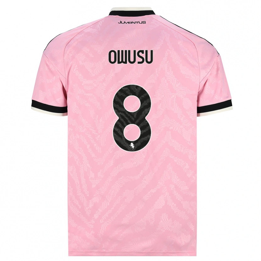 Danxen Heren Augusto Owusu #8 Roze Zwart Uitshirt Uittenue 2026/27 T-Shirt