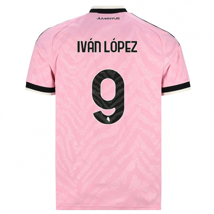 Danxen Heren Iván López #9 Roze Zwart Uitshirt Uittenue 2026/27 T-Shirt