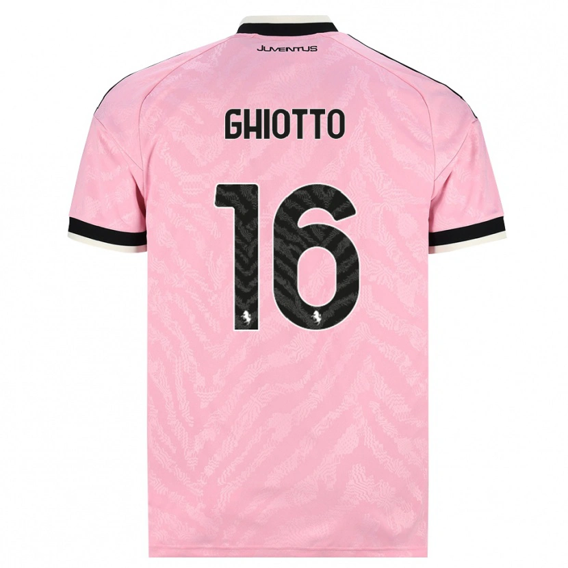 Danxen Heren Alessandro Ghiotto #16 Roze Zwart Uitshirt Uittenue 2026/27 T-Shirt