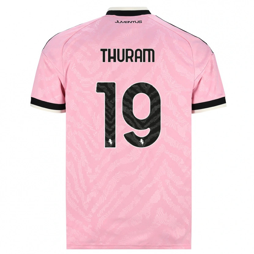 Danxen Heren Khéphren Thuram #19 Roze Zwart Uitshirt Uittenue 2026/27 T-Shirt