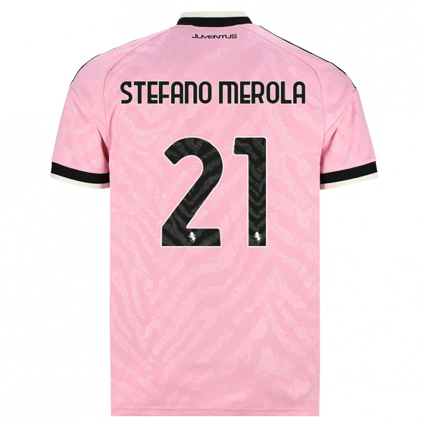 Danxen Heren Antonio Stefano Merola #21 Roze Zwart Uitshirt Uittenue 2026/27 T-Shirt