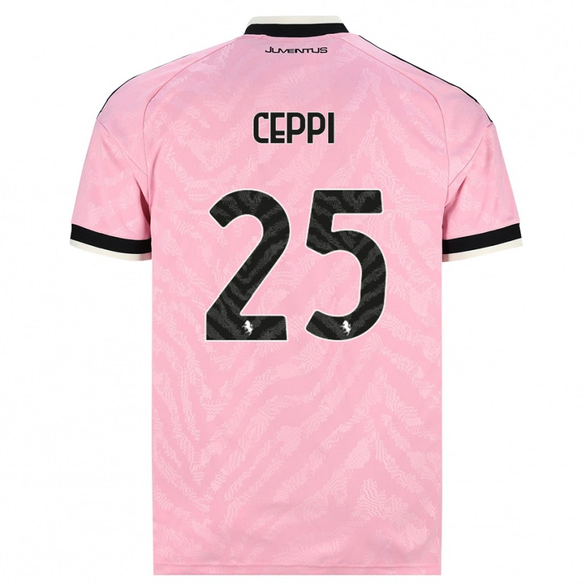 Danxen Heren Paolo Ceppi #25 Roze Zwart Uitshirt Uittenue 2026/27 T-Shirt