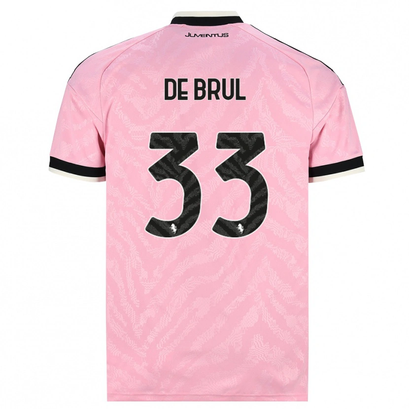 Danxen Heren Maxime De Brul #33 Roze Zwart Uitshirt Uittenue 2026/27 T-Shirt