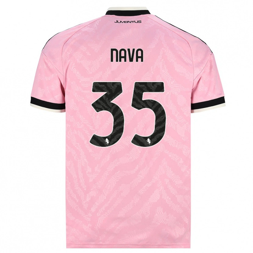 Danxen Heren Sebastiano Nava #35 Roze Zwart Uitshirt Uittenue 2026/27 T-Shirt