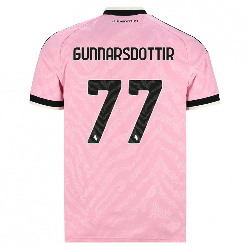 Danxen Heren Sara Bjork Gunnarsdottir #77 Roze Zwart Uitshirt Uittenue 2026/27 T-Shirt
