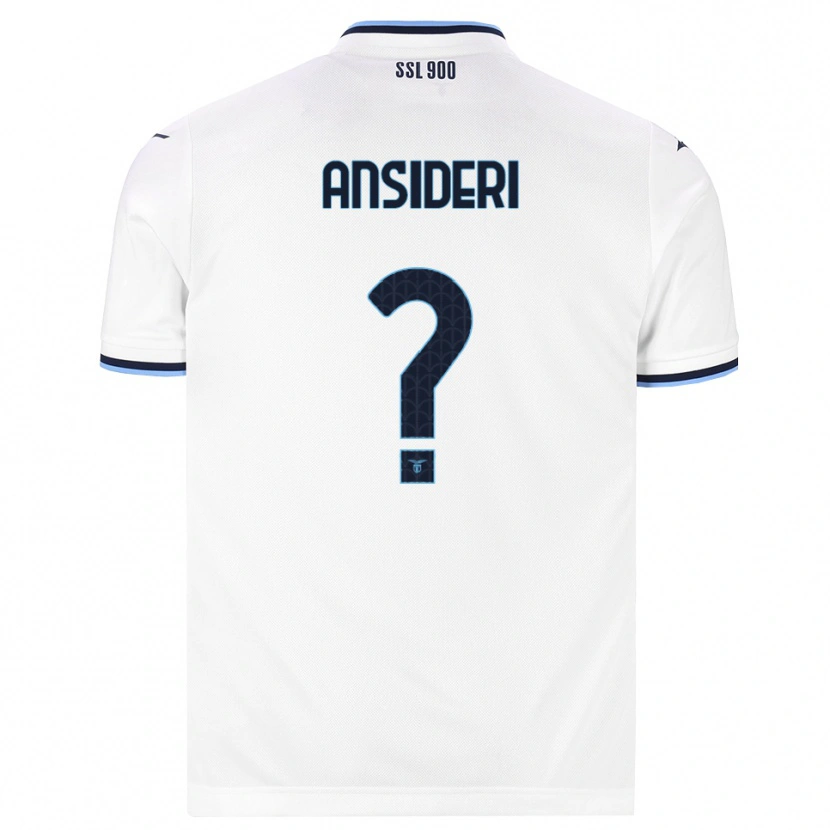 Danxen Heren Andrea Ansideri #0 Wit Marineblauw Uitshirt Uittenue 2026/27 T-Shirt