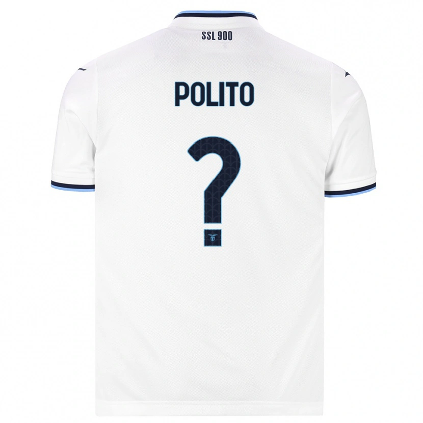 Danxen Heren Alessandro Polito #0 Wit Marineblauw Uitshirt Uittenue 2026/27 T-Shirt