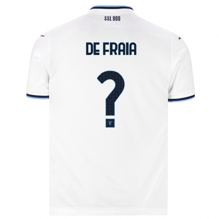 Danxen Heren Davide De Fraia #0 Wit Marineblauw Uitshirt Uittenue 2026/27 T-Shirt